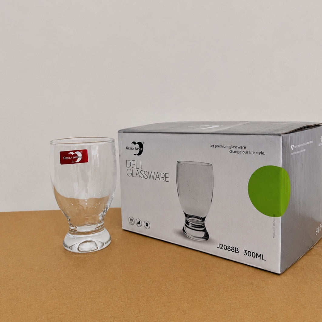 Deli Glassware 6 Pcs Goblet Glass Set for Water & Juice – 300ml