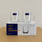 Delisoga Glassware 6 Pcs Plain Glass Tea Cup Set
