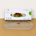 Deli Glassware Kabab Glass Dish – 2 Pcs Set