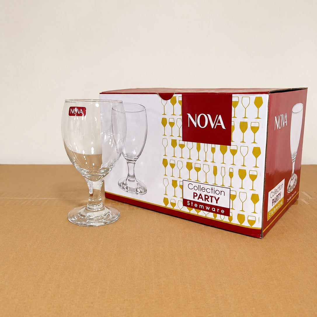 Nova Party Wine Glass Set – 6 Pcs 330ml