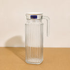 Delisoga Glassware Oil Jug – 1.1L with White Plastic Lid