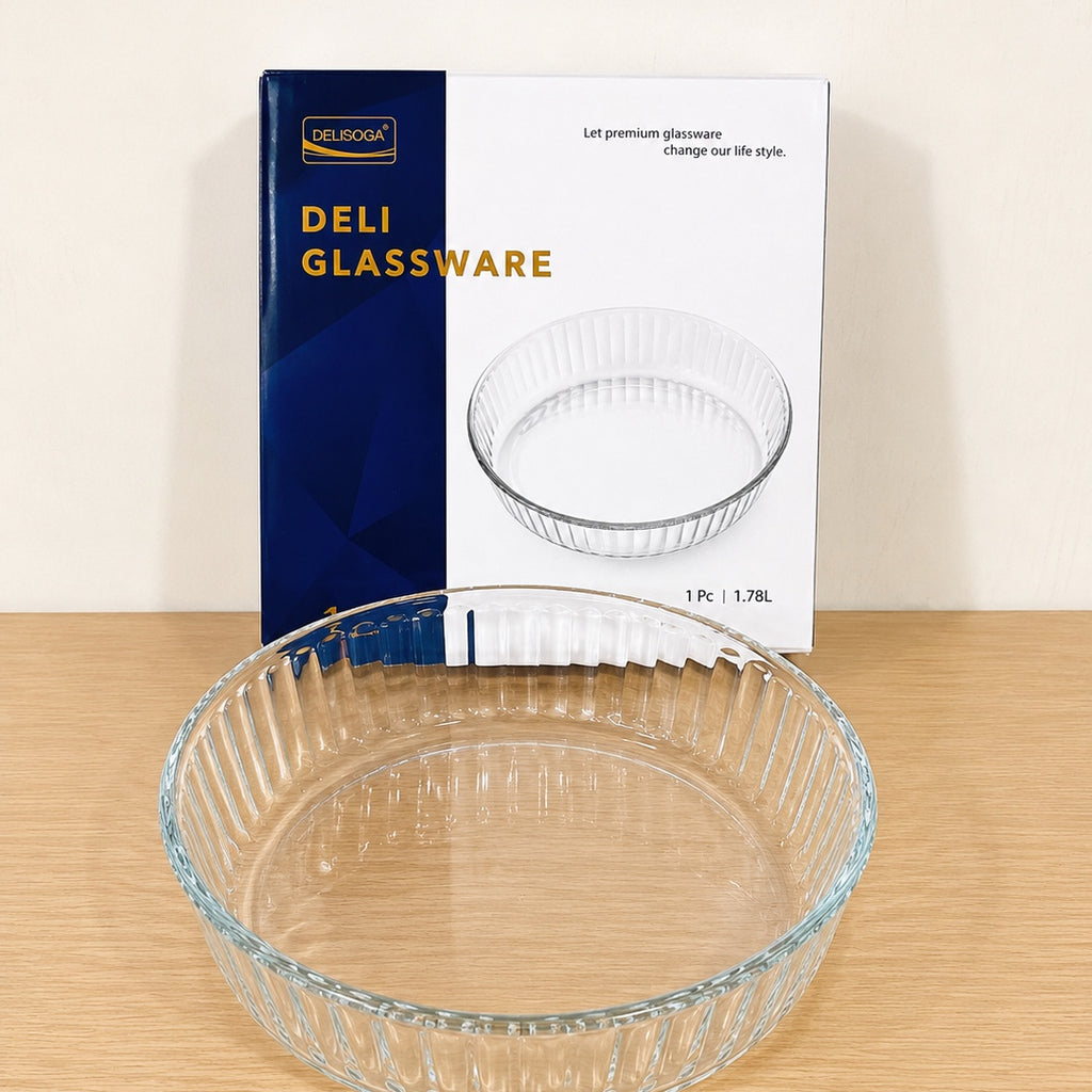 Deli Glassware Round Glass Dish Bowl