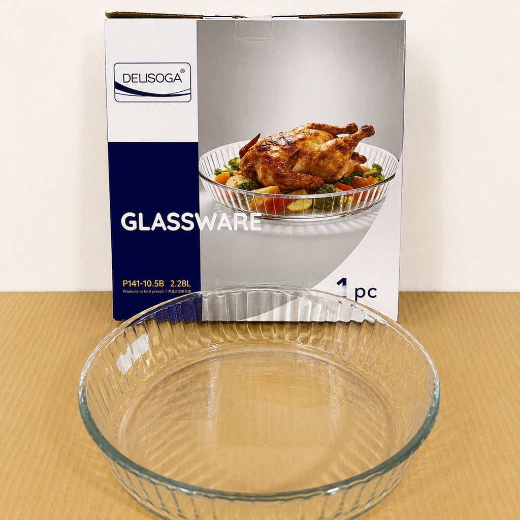 Deli Glassware Round Glass Dish Bowl