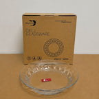 Deli Glassware 6 Pcs Thumb Design Deep Glass Plate Set – 7.5 Inch & 9 Inch