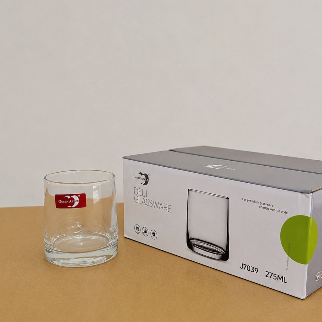 Deli Glassware 6 Pcs Plain Glass Set for Water & Juice
