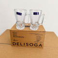 Delisoga Premium Glass Mug Set – 6 Pieces (270ml)
