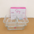 3 Pcs Rectangle Glass Dish Set – Small, Medium & Large