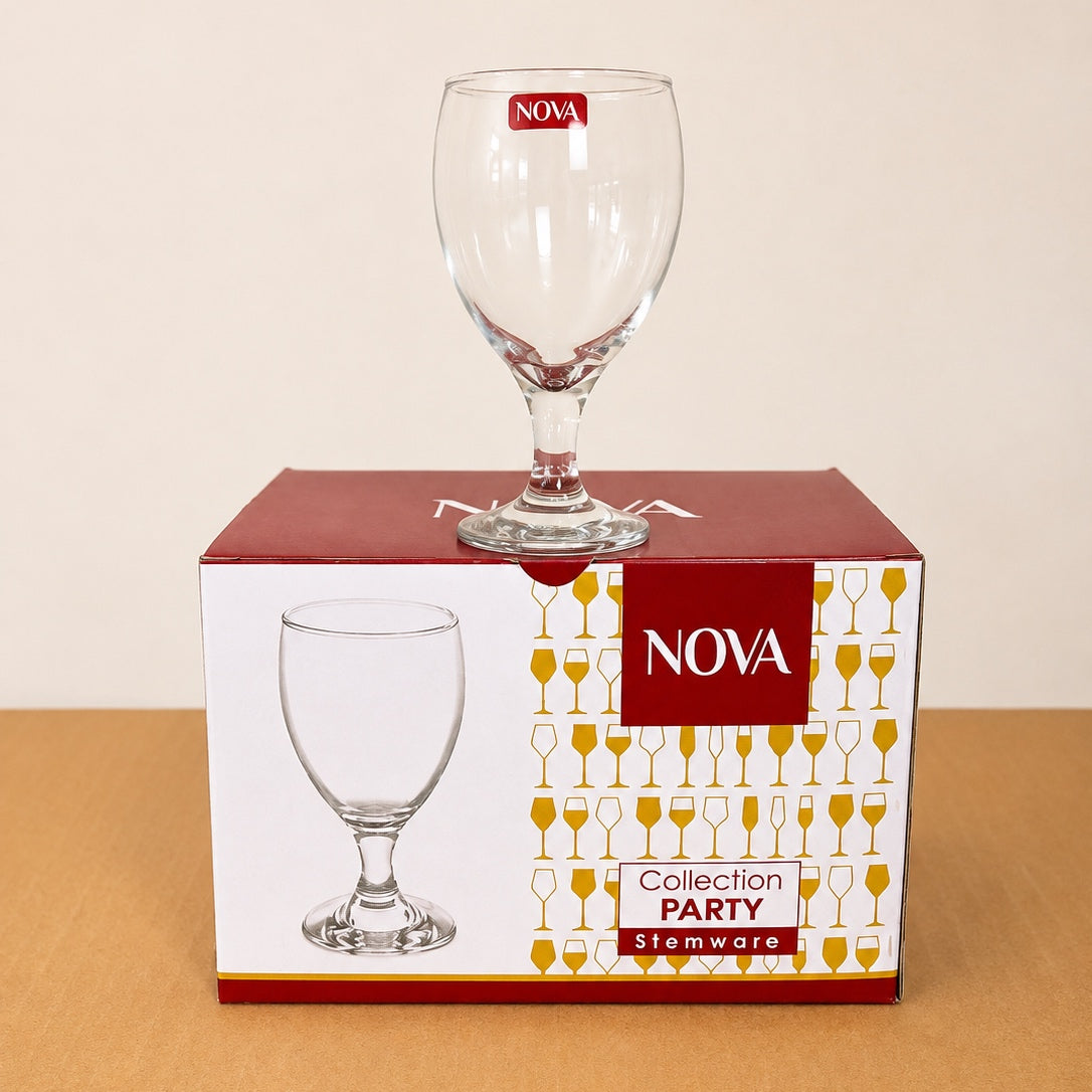 Nova Party Wine Glass Set – 6 Pcs 330ml