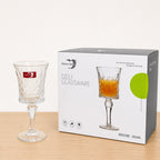 Green Apple Deli Glassware Cut Design Wine Glass – 280ml