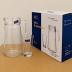Delisoga Glassware 7 Pcs Glass Water Set with Jug & 6 Glasses