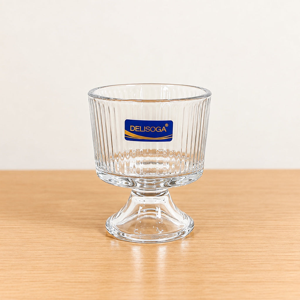 Deli Glassware 6 Pcs Large Ice Cream Cup Set – 302ml