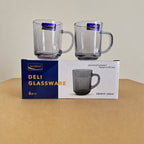 Delisoga Glassware 6 Pcs Plain Glass Tea Cup Set