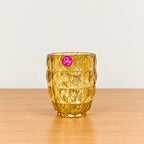 Sky Glassware 6 Pcs Dimple Golden Glass Set – 320ml