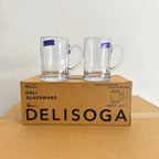 Delisoga Glassware 6 Pcs Glass Juice Mug Set – 380ml & 410ml
