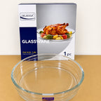 Glass Round Serving Tray – 1 Pc | 1.78L & 2.28L