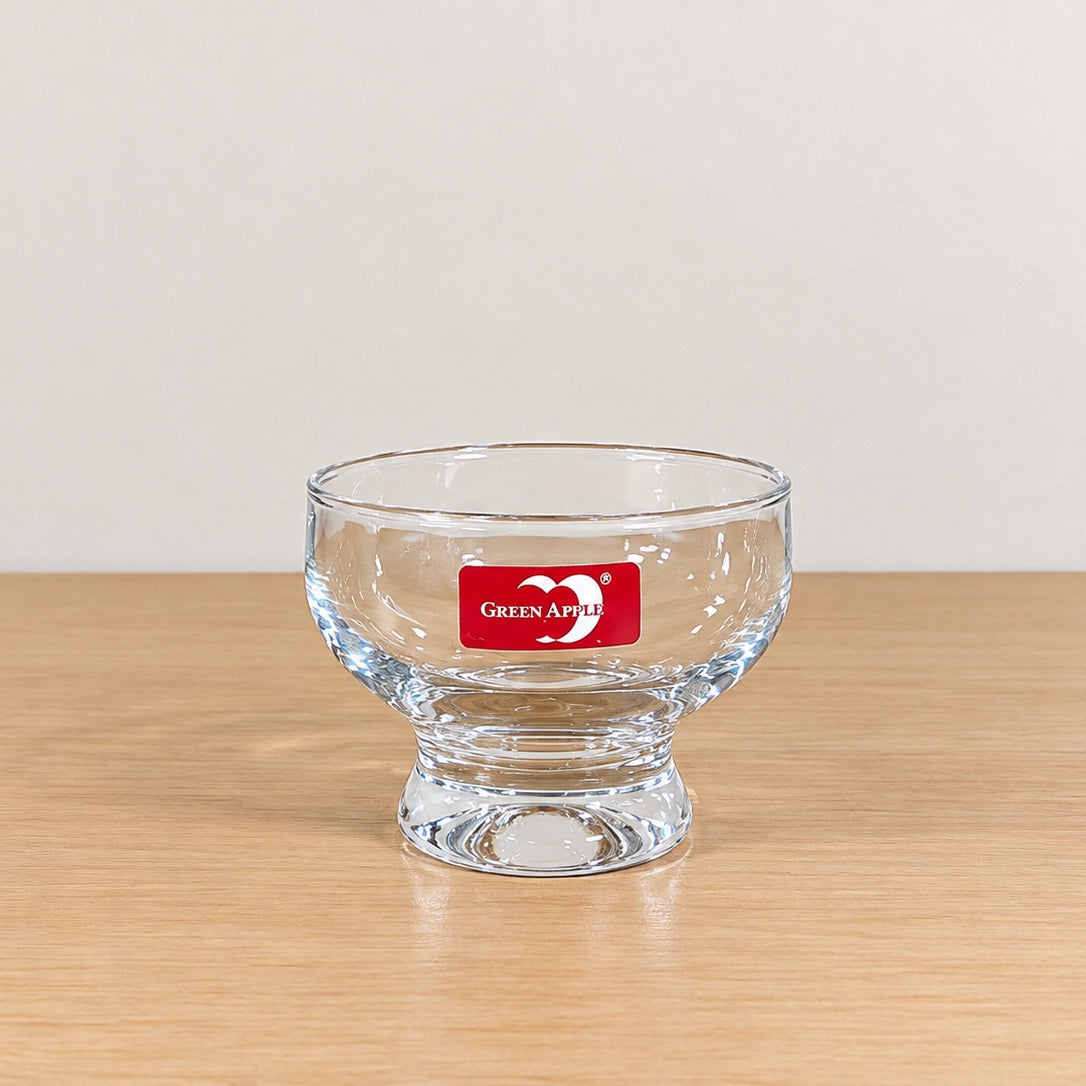 Deli Glassware 6 Pcs Plain Ice Cream Cup Set – 270ml Lightweight