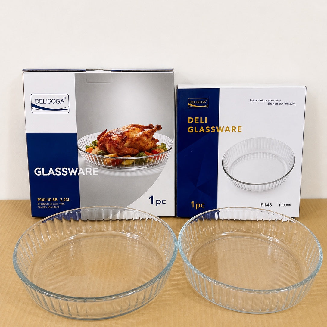 Deli Glassware Round Glass Dish Bowl