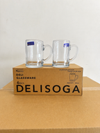 Delisoga Glassware 6 Pcs Glass Juice Mug Set – 380ml & 410ml