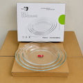 Deli Glassware 3 Pcs Oval Shape Glass Dish Set