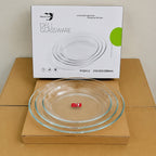 Deli Glassware 3 Pcs Oval Shape Glass Dish Set