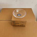 Delisoga Glassware 3 Sizes Deep Glass Plates 6 PCs Set