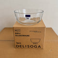 Delisoga Glassware 4 Sizes Glass Serving Bowls Set