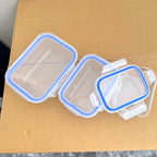 Deli Glassware 3 Pcs Glass Food Container Set with Airtight Lids