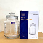 Delisoga Glassware 2.2L Glass Jar with Airtight Lid